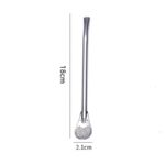 Paille cuillere inox 19