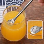 Paille cuillere inox 2
