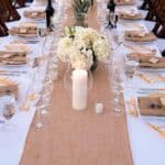 Chemin de table lin bapteme 3