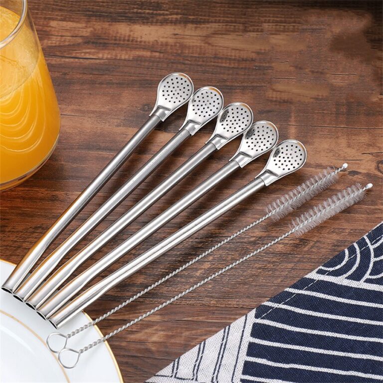 Paille cuillere inox 3