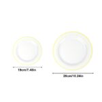 Assiettes plastiques réutilisables 6