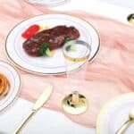Assiettes plastiques réutilisables 5