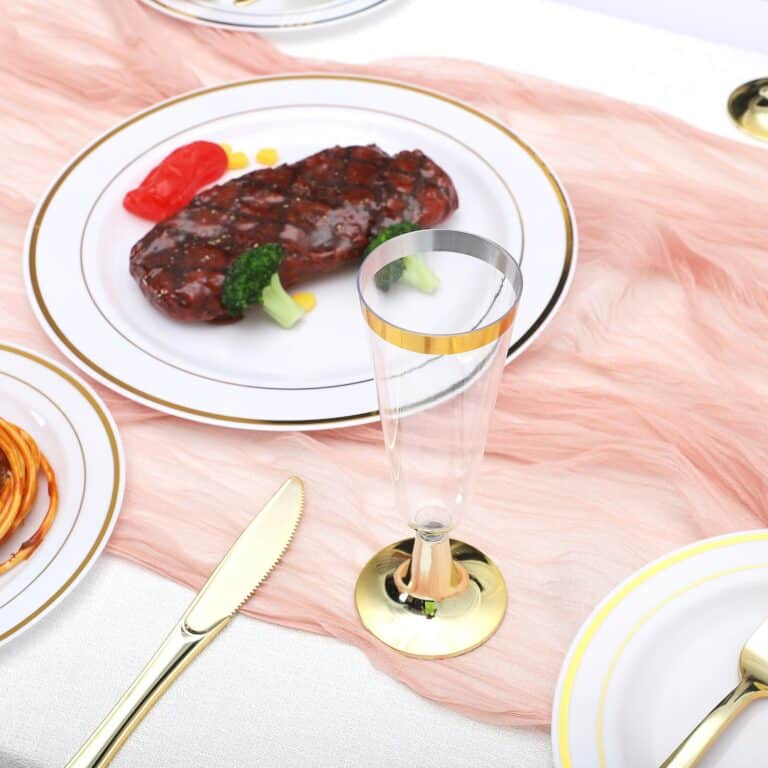 Assiettes plastiques réutilisables 5