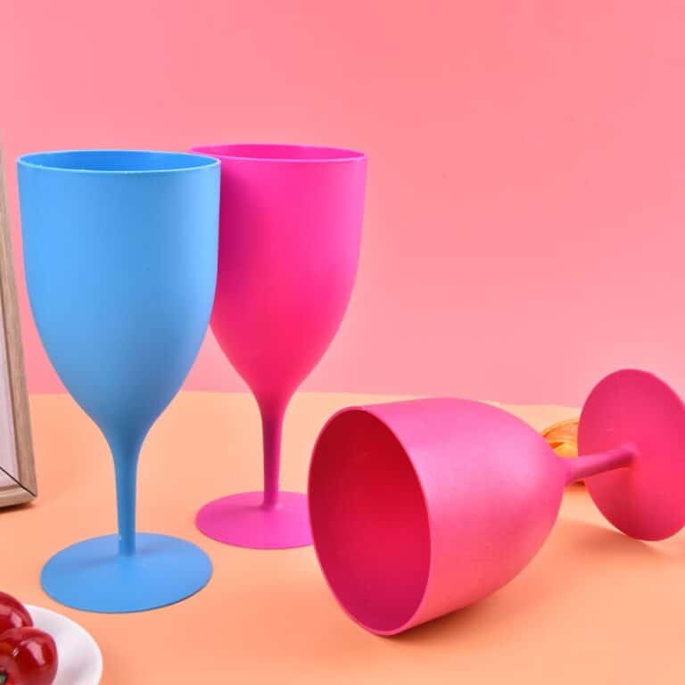 Verre à vin plastique réutilisables 3