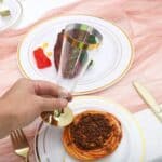 Assiettes plastiques réutilisables 4