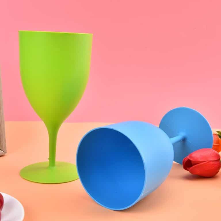 Verre à vin plastique réutilisables 4